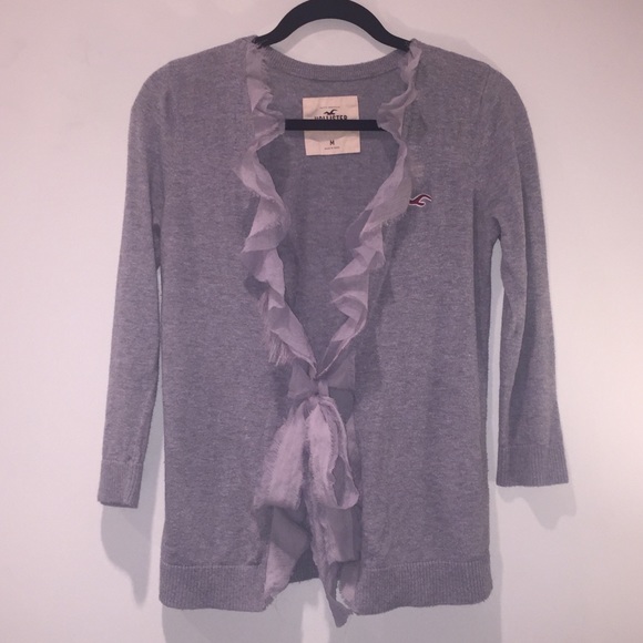 Gray Hollister Cardigan - Picture 1 of 3